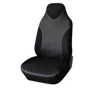 IUKMRT Coprisedili Universali Copri Sedile Auto Per Opel Per Vivaro Coprisedili Per Auto Pelle PU Resistente Impermeabili, Singoli Doppi Furgone(1pcs FRONT BLACK)