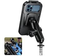 IUKMRT Supporto Cellulare Moto Supporto Per Stelo Forcella Moto Custodia Impermeabile Specchio Navigazione Telefono Bicicletta Staffa Manubrio Borsa Motocicletta(L for Fork Stem)