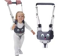 IULONEE Baby Walking Helper Maniglia Regolabile Toddler Walking Assistant Bambino Alzarsi e camminare Imparare neonato Cintura da passeggio Redini Imbracatura di sicurezza per bambini (Grigio)