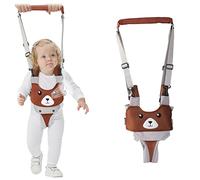 IULONEE Mesh Baby Walking Helper Maniglia Traspirante Toddler Walking Assistant Bambino Alzarsi Camminare Imparare Neonato Cintura da Passeggio Imbracatura di Sicurezza per Bambini (Mesh Marrone)