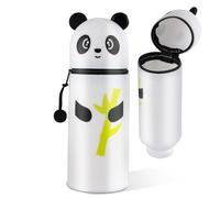 iulrtba Astucci in silicone 2 in 1, astuccio kawaii, con disegno di animali, astuccio scolastico in morbido silicone per penne