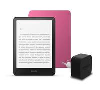 I'ultimo Kindle Paperwhite (versione 2024) da 16 GB con pubblicità, una cover basata su Amazon Plant e un alimentatore Amazon Powerfast da 9 W.