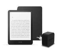I'ultimo Kindle Paperwhite (versione 2024) da 16 GB senza pubblicità, una copertura in tessuto Amazon e un alimentatore Amazon Powerfast da 9 W.