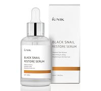 IUNIK Siero ripristinante 70% alla bava di lumaca nera, ad assorbimento rapido con idratazione profonda per macchie scure e linee sottili, pelle mista grassa sensibile all'acne, riparazione