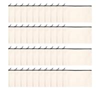 Iunipusy DIY - Confezione da 40 astucci con chiusura , in tela, per cancelleria e piccoli oggetti, 21 x 12 cm, beige.