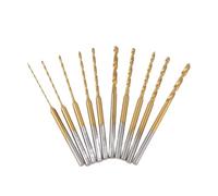 Iunipusy Set di 10 punte per trapano micro torsione, 0,6 mm, 2,2 mm, punta piccola da 2,35 gambo HSS