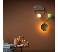 IUokLU Lampade da Parete Nordic Minimalista Postmoderno Luce Lampada da Parete di Lusso Creativo Design di Moda Decorazione Rame Giada Soggiorno Camera da Letto,