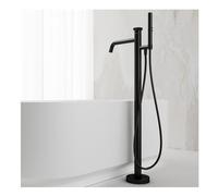 IUokLU Rubinetto per Vasca Indipendente con Doccetta, Rubinetto per Vasca Indipendente, Riempitore per Vasca Indipendente, Rubinetto per Vasca Indipendente con Spruzz(Nero)