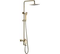 IUokLU Set Doccia con Soffione, Flessibile Doccia, Set Rubinetto Doccia, Set Doccia A Parete Regolabile in Altezza con Doccetta, Beccuccio Vasca Girevole, Decorazione(Un)