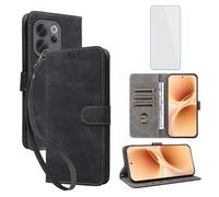 IUQXU Cover per VIVO V70 5G Libro con Vetro Temperato N