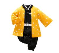 IURNXB Neonati Ragazzi Ragazze Cotone Anime Tuta Un Pezzo Bambino Pagliaccetto Vestiti Del Bambino (0-3 mesi, Giallo)