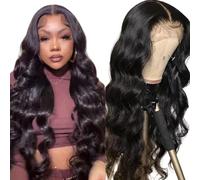 Iuscacey Creleless Body Wave Lace Front Human Hair Parrucche 13 * 4HD Parrucche frontali in pizzo per capelli umani Parrucche ondulate di chiusura in pizzo,20inches