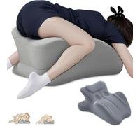 iuscacey Cuscino di Coppia per l'intimità - Memory Foam a Cuneo con Sollevamento di 27° per Un Supporto Profondo, Una Postura Migliore e Comfort - Posizionamento Intimo per Coppie,Grigio