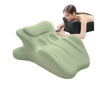 iuscacey Cuscino per Coppie a 27 Gradi - Cuneo in Memory Foam | Supporto ergonomico per l'intimità e Comfort | Sollievo dal Mal di Schiena e correzione della Postura,Verde