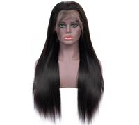 Iuscacey Parrucca anteriore in pizzo dritto 13 * 6 150 parrucche dei capelli umani anteriori in pizzo per le donne Parrucca frontale in pizzo Parrucche in pizzo pre pizzicate,14inches