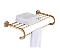 iuscacey Set di Accessori da Bagno in Ottone Antico di Lusso 1/3/4/5/6 Pezzi Montati a Parete con Porta Asciugamani,Bath Towel Rack