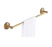 iuscacey Set di Accessori da Bagno in Ottone Antico di Lusso 1/3/4/5/6 Pezzi Montati a Parete con Porta Asciugamani,Single Rod