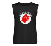 IUTffzr Lupi di Toscana Military Army Mens T-Shirt Unisex Sleeveless Tops Black Vest Tank Tee M