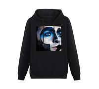 IUTffzr Peter Gabriel Plays Live Mens Pullover Sweatshirts Fashion Casual Unisex Black Hoodies XL