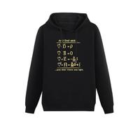 IUTffzr Physics God Says Maxwell Equations And Then There Was Light Nerd Design Mens Pullover Sweatshirts Fashion Casual Unisex Black Hoodies L