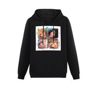 IUTffzr Poison Look What The Cat Dragged in Mens Pullover Sweatshirts Fashion Casual Unisex Black Hoodies L