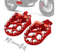 IUVWISN Pedane poggiapiedi per moto, pedali di riposo MX Style CNC per GROM MSX 125 2013-2023 Monkey 125 2020-2023 Grom Clone Red