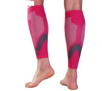 IUVYTA 1 Paio di Maniche a Compressione for Polpaccio for Uomo e Donna, Calzini Senza Piede, Supporto for tutore for Maniche da Corsa per Sport(Rose Red,M)
