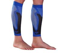 IUVYTA 1 Paio di Maniche a Compressione for Polpaccio for Uomo e Donna, Calzini Senza Piede, Supporto for tutore for Maniche da Corsa per Sport(Blue,S)
