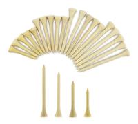 IUVYTA Confezione da 100 Pezzi di Tee da Golf in 4 Misure, Porta Palline da Golf in Legno di bambù, Accessori da Golf all'Ingrosso, Pratica Tee da Golf(42mm Wooden Tees)