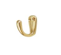 IUVYTA Gancio Appendiabiti Ottone 1PC Ganci In Ottone Cappotto Cappello Appeso A Parete Bagno Stand Appendiabiti Sciarpa Asciugamano Chiavi Bronzo Antico/Oro 3.5 cm * 2 Organizzatore(Gold)