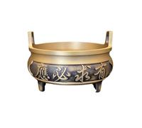 IUYIXWFP Bruciatore di incenso in Ottone a Forma di Fiore di Loto in Stile Cinese, fornello per la Fabbricazione di tesori, utilizzato per Bruciare i Bastoncini di incenso per Il Buddha.,8.5 * 15cm