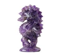 IUYIXWFP Cristallo Naturale Aventurina Verde Cavalluccio Marino Pietra curativa di Cristallo Statua Tascabile per Meditazione Spirituale Reiki Gemstone Naturale Casa Camera Ufficio Scrivania,A