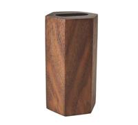 IUYIXWFP Espositore ad Anello Esagonale in Noce Nera Realizzato a Mano