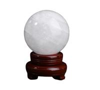 IUYIXWFP Natural White Jade Tumble Gemstone Healing Crystal Crystal Energy Ball Round Sfera Sfera Collezione Palm Palm Palm Palm Stone,7.08in