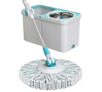 IUYIXWFP Secchio per mocio Set per mocio Doppio azionamento Rotante in Acciaio Inossidabile Mocio per Uso Domestico Non per Lavaggio a Mano Secchio per mocio Mop Retrattile