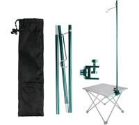 Iv - Asta per flebo in acciaio inox, porta sacca per flebo con 1 gancio, supporto portatile per infusione per anziani, assistenza domiciliare, ospedali e cliniche.(Green)