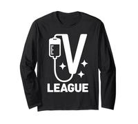 IV League Nurse Pun Minimal Ospedale Night Shift Design Maglia a Manica