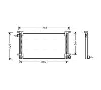 IVA5044 AVA QUALITY COOLING Condensatore, Climatizzatore per IVECO