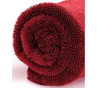 Ivality® Asciugamano per auto XXL 80x50 cm Ultra assorbente 1400 GSM, panno in microfibra ritorto, anti-pelucchi, delicato sulla vernice, perfetto per cura auto e moto