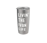 Ivan che vive la vita di Ivan Nome Divertente Bicchiere termico in acciaio inox doppia parete
