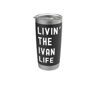 Ivan che vive la vita di Ivan Nome Divertente Bicchiere termico in acciaio inox doppia parete
