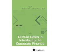 Ivan E Brick Lecture Notes In Introduction To Corporate Finance (Tascabile)