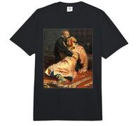 Ivan Il Terribile e Suo Figlio Ivan Dipinto di Ilya Repin Comfort Colors Adult Heavyweight T-Shirt