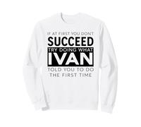 Ivan Nome Divertente Scherzo Natale Compleanno papà Uomo Padre Felpa