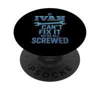 Ivan Nome If Cant Fix It Papà Marito Handy Man Builder Retro PopSockets PopGrip Adesivo