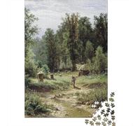 Ivan Schischkin Puzzle Di Legno opere d'arte famose nel mondo 1000 Pezzi, Puzzles Impossible museo, Per Adulti Classici, Rompicapo dipinto Per Giovani Giochi Educativi