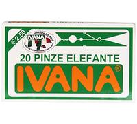 100 MOLLETTE IVANA PINZE ELEFANTE BUCATO PANNI BIANCHE PLASTICA EXTRA FORTE