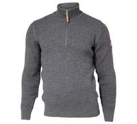 Ivanhoe of Sweden - Moritz Half Zip - Pullover di lana L grigio