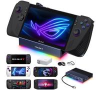 iVANKY 14-in-1 RGB Pieghevole 4K@144Hz ROG Ally X Dock con HDMI 2.1, USB 3.2 10Gbps (Con alimentatore da 100 W)