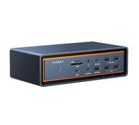iVANKY 23-in-1 FusionDock Max 2 per 120Gbps Thunderbolt 5, Stazione di Docking Triple Monitor, 6K@60Hz Dock per MacBook M1/M2/M3/M4/M5 Pro/Max,HDMI 2.0, 140W PD, 10Gbps USB, 2,5 GbE, SD/TF 4.0